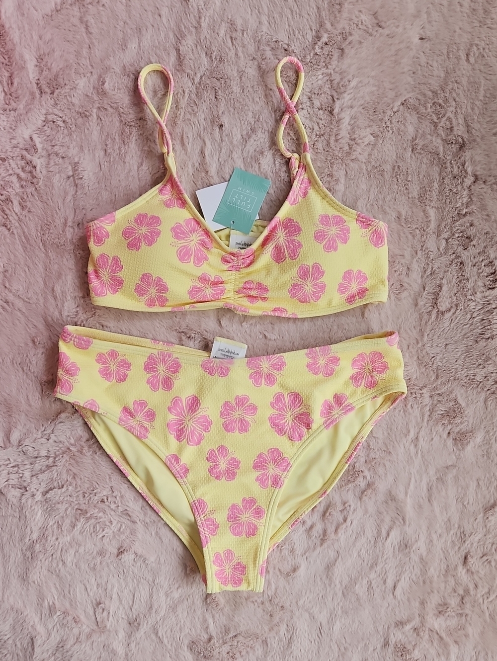 NEW*FULL TILT By Tilly's GIRLS Tropical Floral Bikini Size 14